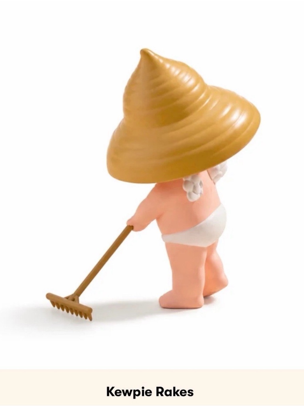 Kewpie in the garden; KEWPIE RAKES